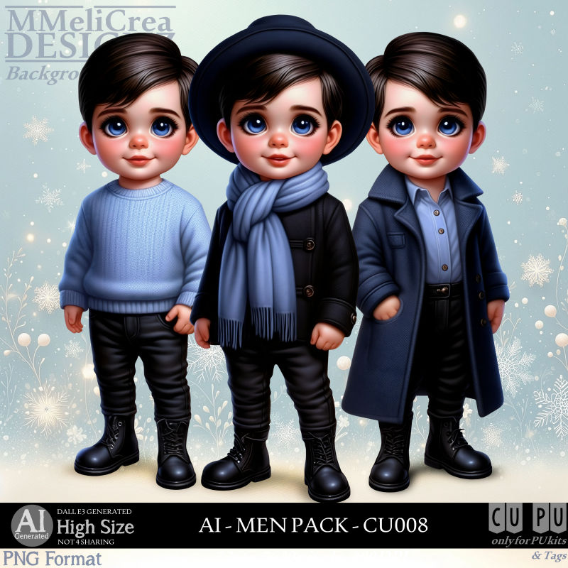 (image for) AI - MEN PACK CU008 (CU4PU/PNG)